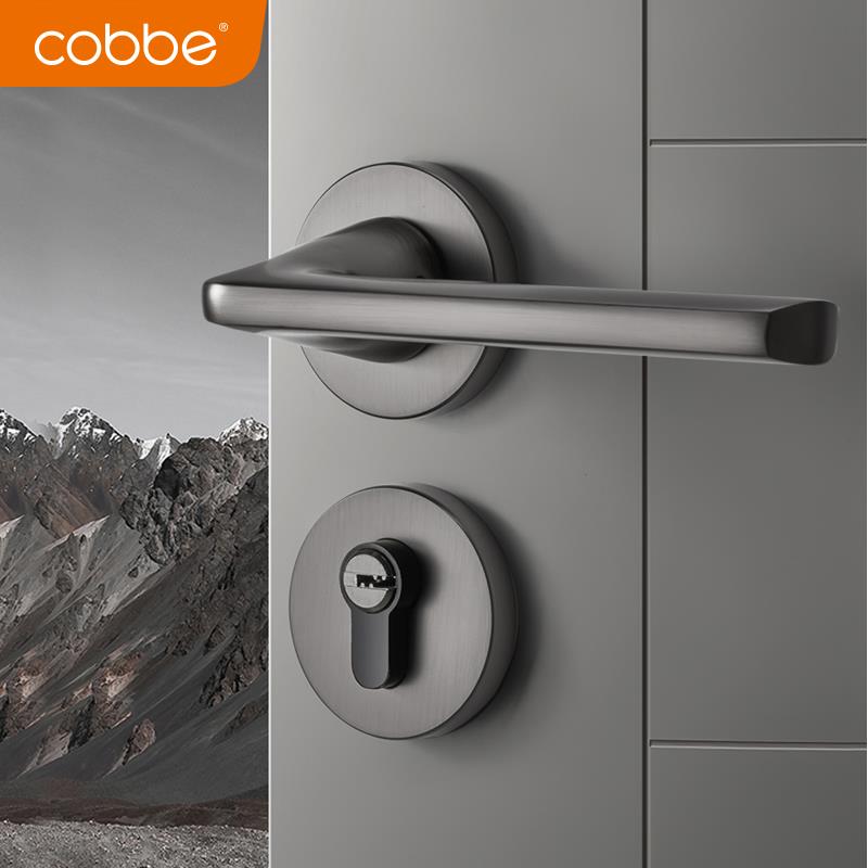 卡贝室内房门锁现代简约卧室两件式房门锁北欧风木门把手木门锁具