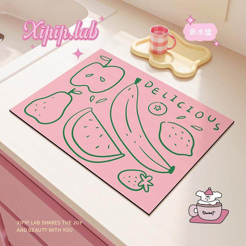 xipiplab厨房台面沥水垫碗碟碗筷隔热垫茶盘杯垫吸水凉垫防滑餐垫,居家布艺,厨房地垫,淘宝优惠券,粉丝福利购,淘宝优惠卷