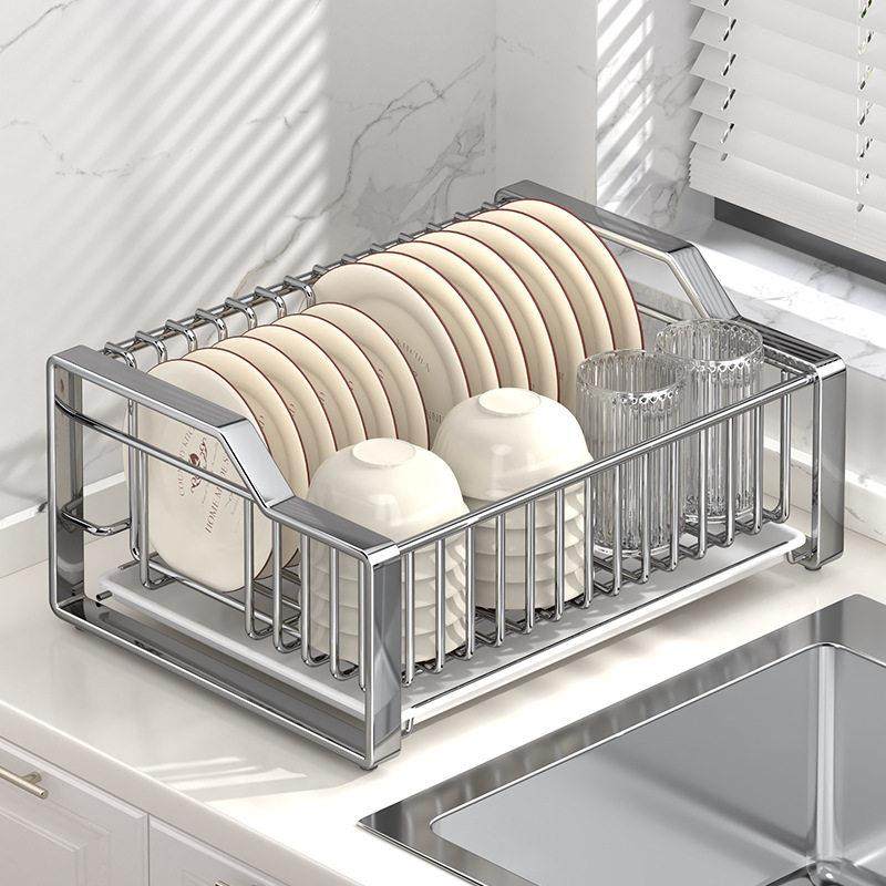 碗碟收纳层架碗架304不锈钢厨房置物架沥水篮放餐具碗筷碗盘沥水,厨房/烹饪用具,碗架,淘宝优惠券,粉丝福利购,淘宝优惠卷