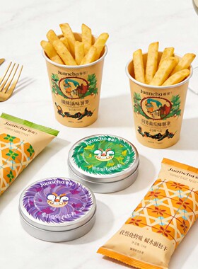 眷茶臻选荆芥薯条面包丁干软糖全家桶休闲小吃零食大礼包河南特产