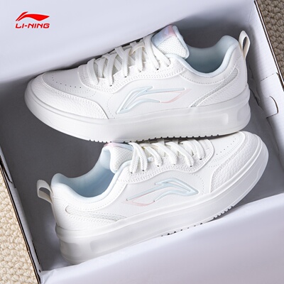 李宁女款板鞋2026新款轻便透气鞋