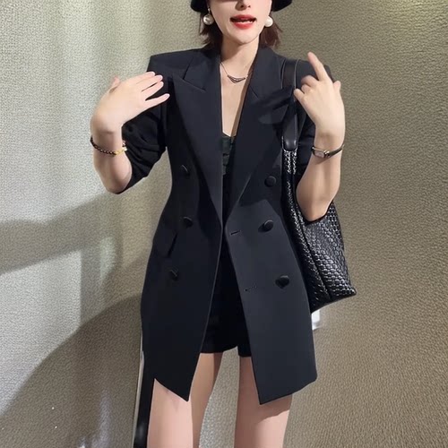小众设计感蚂蚁腰显瘦西装外套女