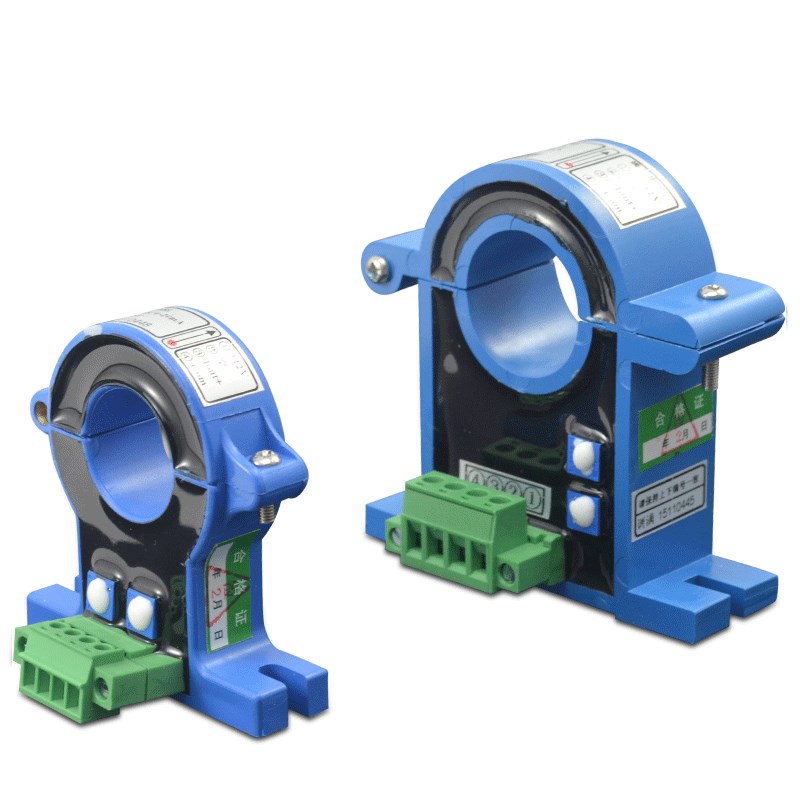 开合式霍尔电流传感器互感10A50/100 交流电流变送器420mA05V