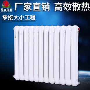 暖道供暖气片家用水热散热器二集中钢散热片柱水壁挂式 大 钢制 包邮
