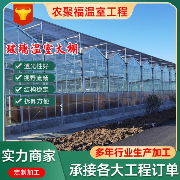 玻璃温室智能阳光板农业生态展览花卉蔬菜大棚骨架厂室外光合