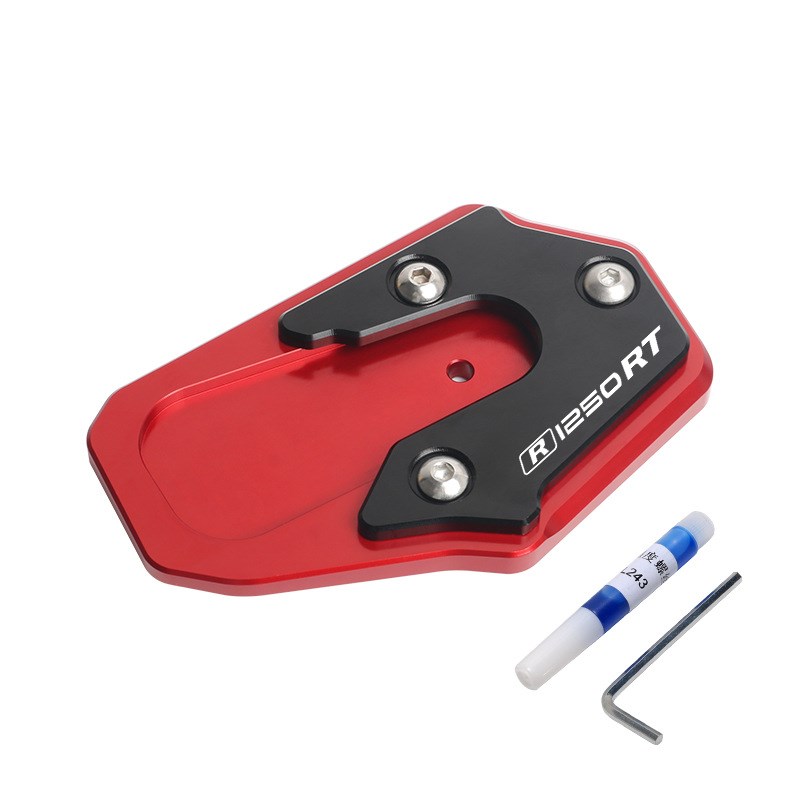 适用摩托车R1200RT/R1250RT改装边撑加大座 侧脚架加宽防滑垫配件