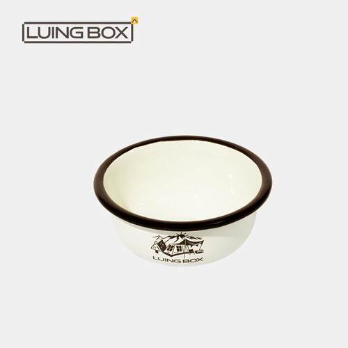 Luingbox露营盒子碗盘家用餐具套装宿舍学生泡面耐高温单陶瓷饭碗