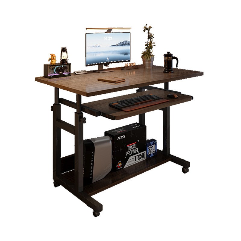 小户型家用电脑桌可移动床边桌简约小桌子卧室书桌简易宿舍升降桌