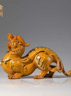 《鸿运貔貅》铜金岁月全黄铜摆件工艺品铜器家厅装饰公司开业礼品