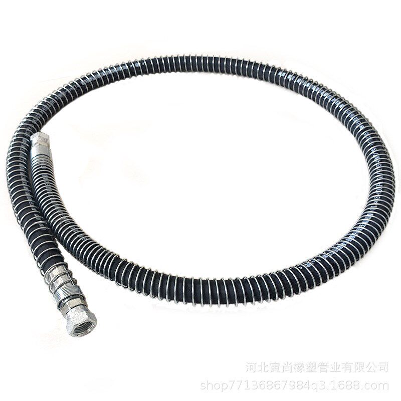 破碎锤油管软管挖机钩机管路配件炮管炮头液压油管4层钢丝胶管