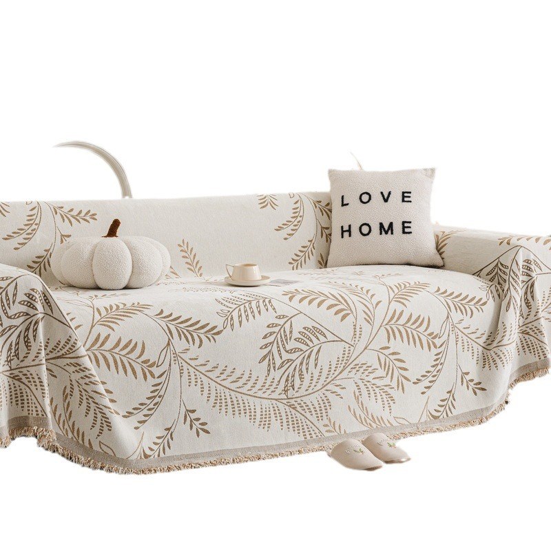 雪尼尔沙发盖布巾全包沙发套罩2024秋冬新款防尘防猫抓四季通用盖