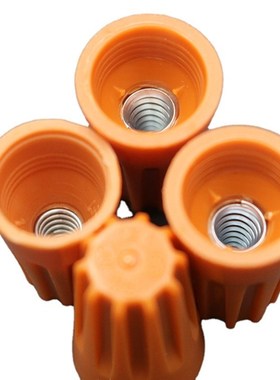 金笔P2接线帽弹簧螺旋式橙色压线帽闭端子电线连接器UL美规认证