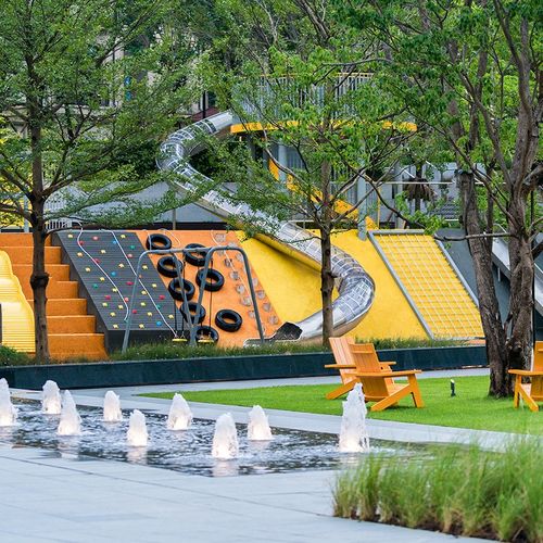 大型非标无动力游乐设备幼儿园活动区域 廊桥+平台+长廊组合区域