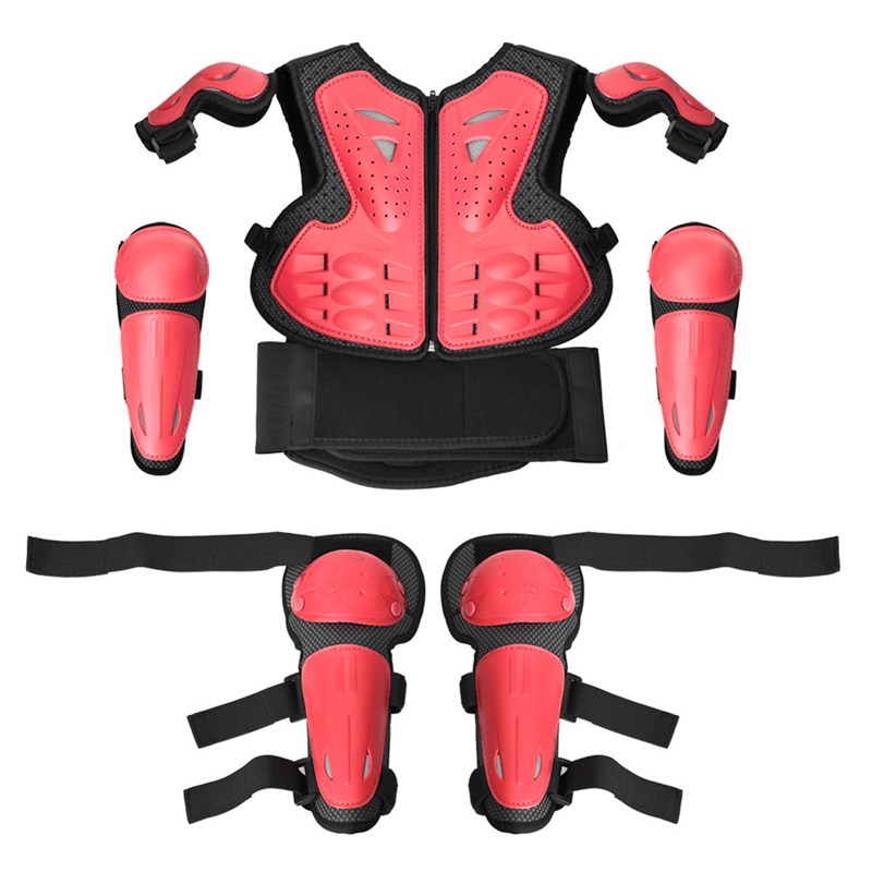 儿童摩托车护甲护膝护肘学生户外运动安全防护套装护具轮滑护甲衣