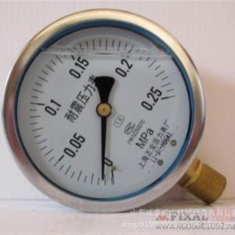 YN150F不锈钢超高压耐震压力表0-250MPA 不锈钢压力表