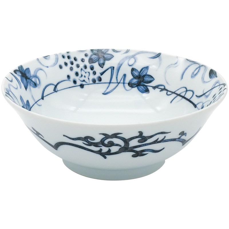 bloom进口美浓烧和风古染拉面汤碗 沙拉碗咖喱盖饭碗泡面甜品