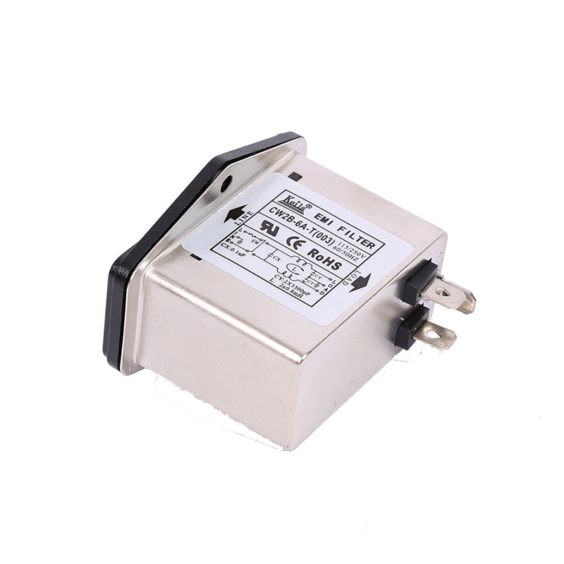 KEILS电源滤波器220V开关插座双保险插座式滤波器CW2B-10A-T(003)