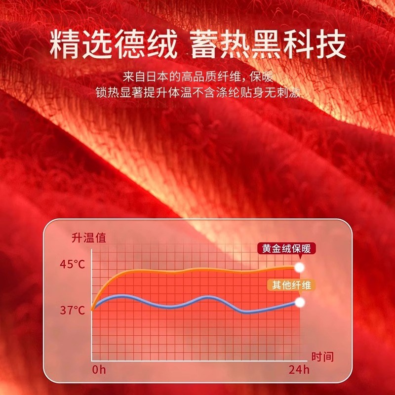德绒护膝盖保暖发热男女士关节老寒腿老人秋冬季护腿套加绒
