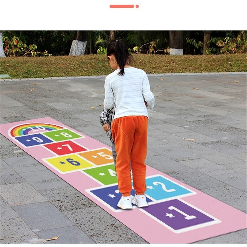 儿童跳房子幼儿园感统训练器材亲子玩具跳格子地垫户外活动体能