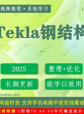 1707_Tekla钢结构学习视频大合集零基础从入门到精通