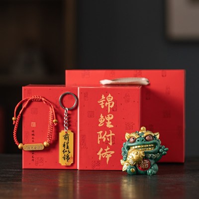 国潮创意送中考高考考研学生加油励志寓意幸运吉祥物摆件考试礼品