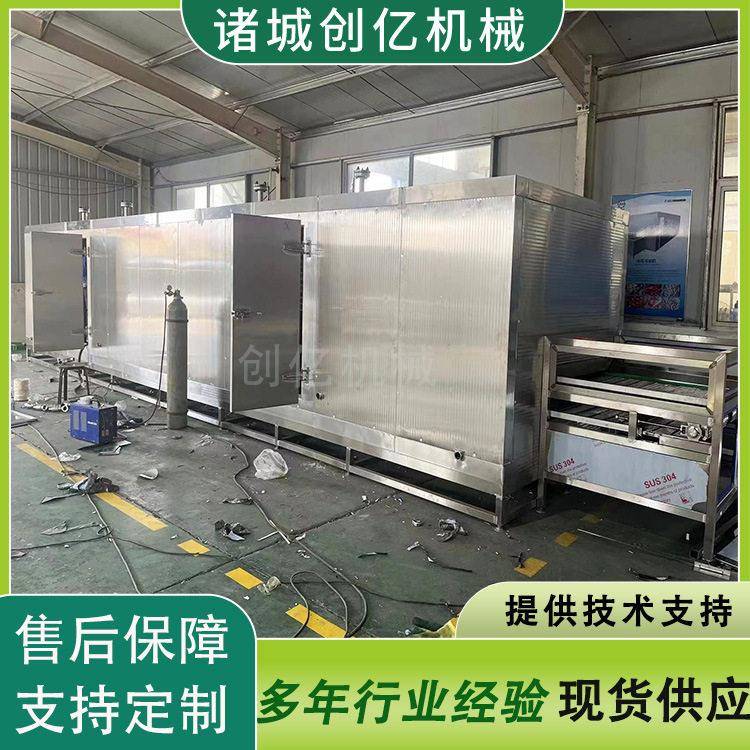 蛋黄酥低温速冻机 香蕉蛋糕隧道式速冻机 连续式氟利昂速冻设备
