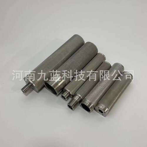 定制2微米5um304不锈钢烧结网气体检测滤芯 4分6分外丝过滤网