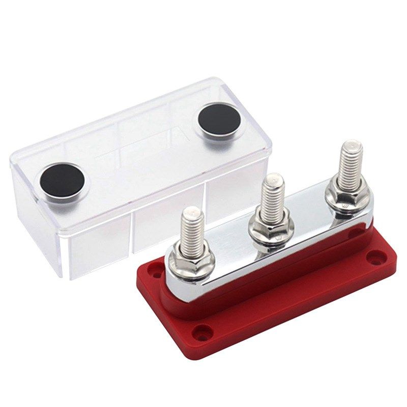 600A大电流汇线排房车游艇线路改装用汇流排48V 3路汇线铜排端子