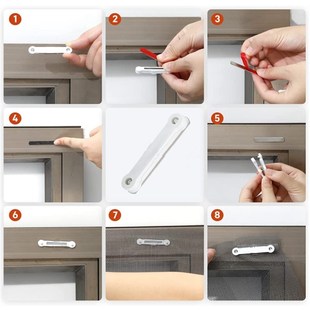 磁性隐形纱窗Magnetic Screen磁性纱窗扣免打孔灰色网纱 Window