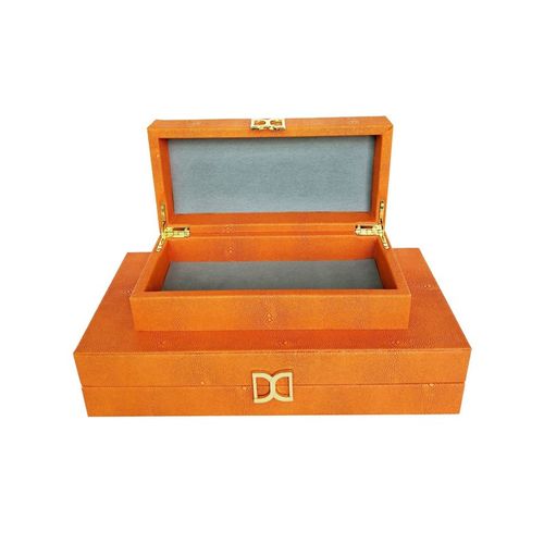 新中式样板间装饰收纳盒酒店客厅软装设计摆件盒米白储物盒首饰盒