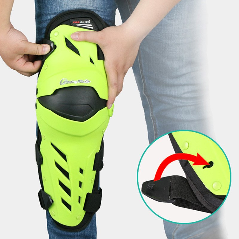 夏季摩托车护具防风越野骑行护膝腿骑士防摔全套护甲装备四季通用