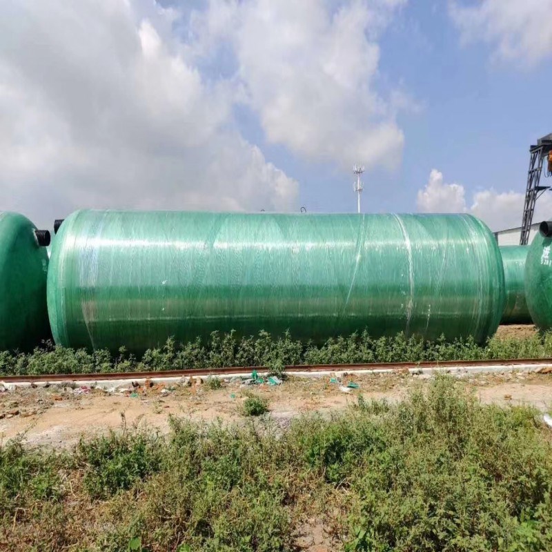 玻璃钢化粪池罐16立方三级缠绕沉淀池小型成品三格式农村隔油池