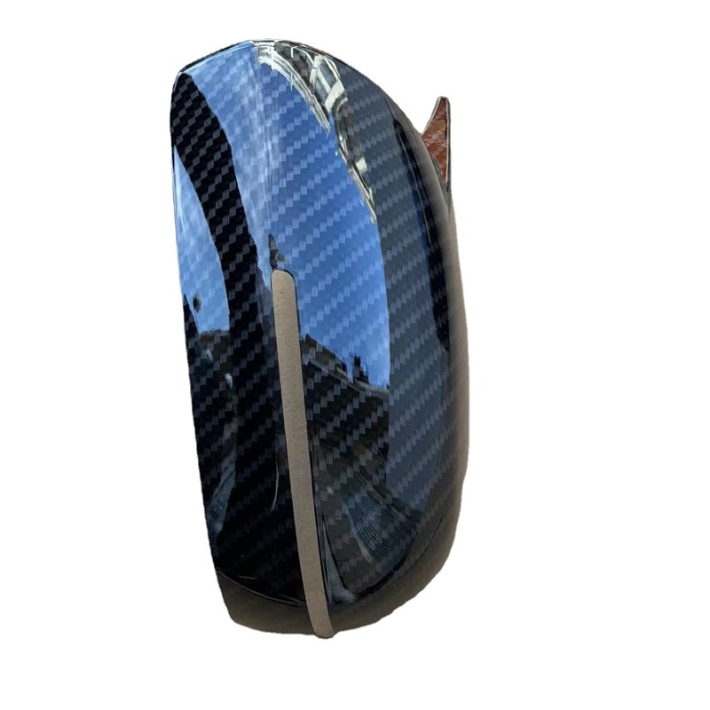 适用于起亚福瑞迪09-18款改装牛角倒车镜外壳改装碳纤维纹保护罩