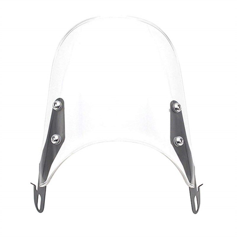 摩托车复古改装配件前挡风玻璃5-7寸通用CG125GN125天俊游侠棍王