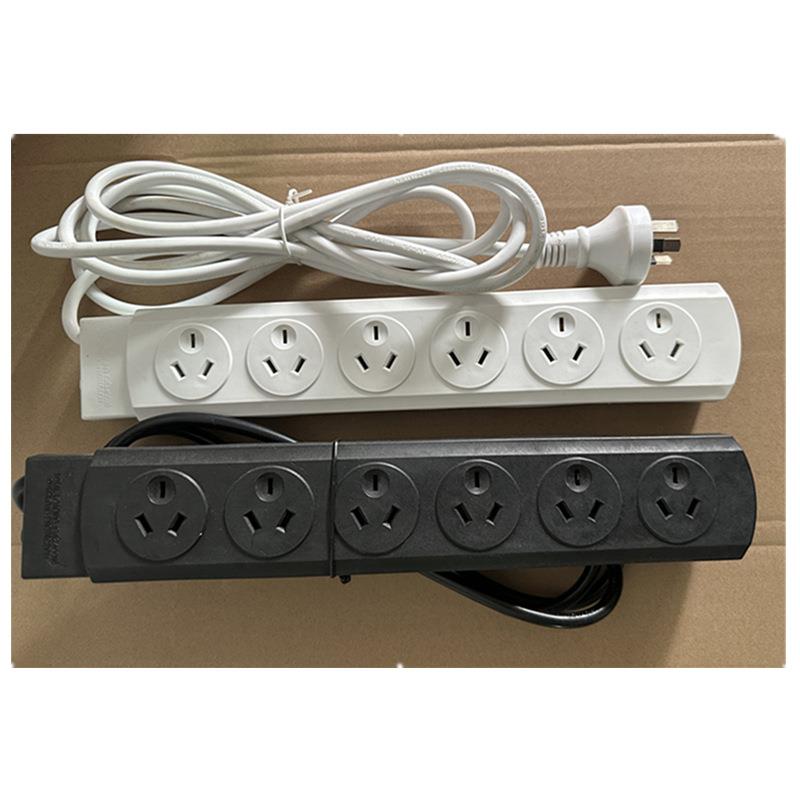 SAA认证澳标拖线板澳大利亚带过载保护器6位接线板澳规4位排插座