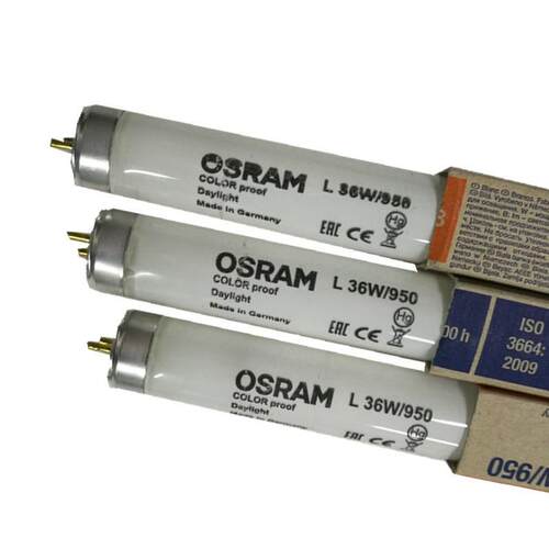 OSRAM欧司朗对色灯管L 36W/950 D50比色灯Waldmann海德堡看样台灯