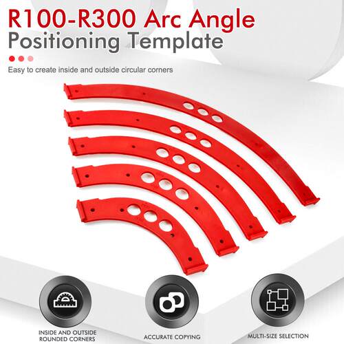 木板R角半圆形模板 修边工具 内外角大圆弧模具全套装 R100-300