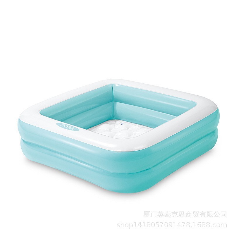 intex 57100双层方形球池儿童充气游泳池水池海洋球池PVC现货