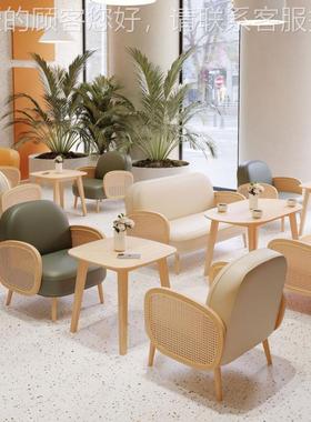 咖啡厅休闲沙发80949卡茶座品接待洽桌谈奶店蛋糕甜店椅书吧休息