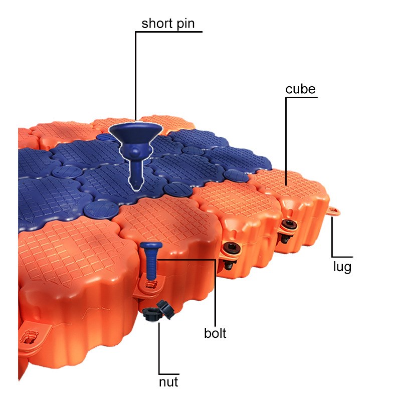 水上浮筒塑料摩托艇浮箱,养殖平台,水上人行浮桥 厂家直销