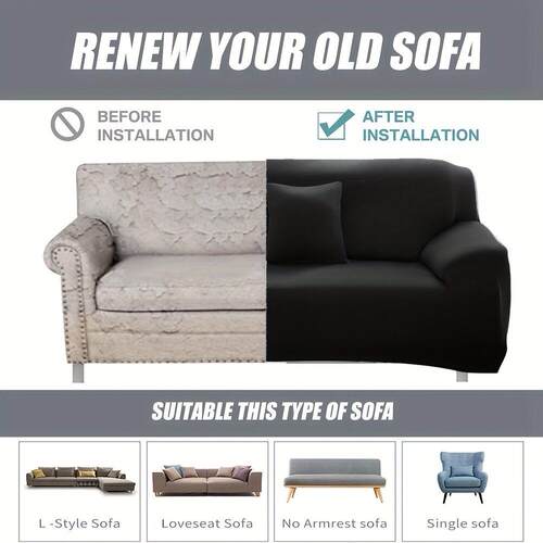 X 56231 Elastic Solid Color Sofa Cover 弹力沙发罩 跨境