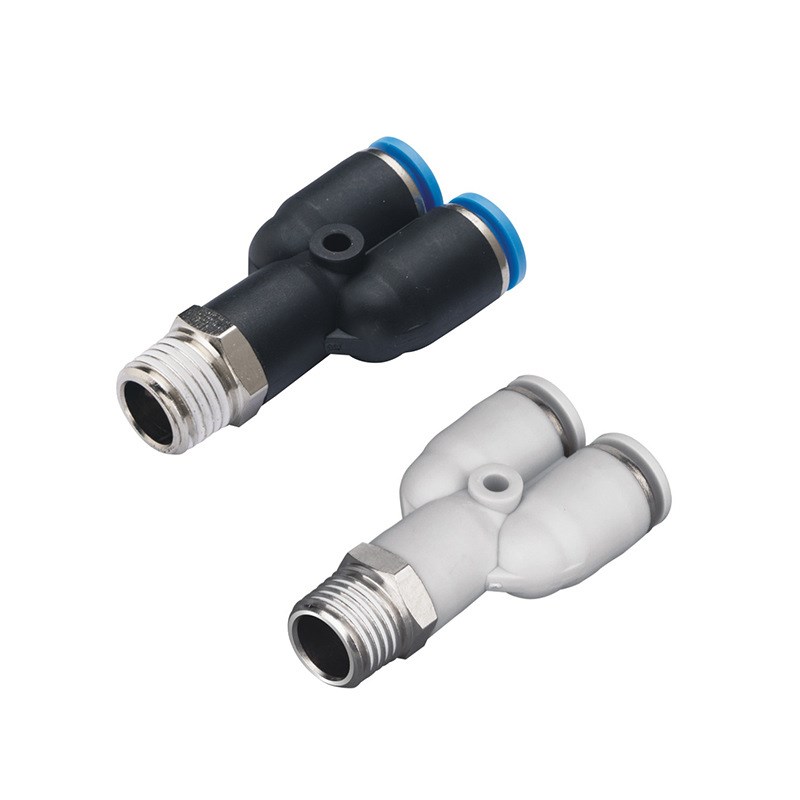 气动接头PX4/6/8/10-M5/01/02/03/04分支螺纹三通Y型气管快速快插