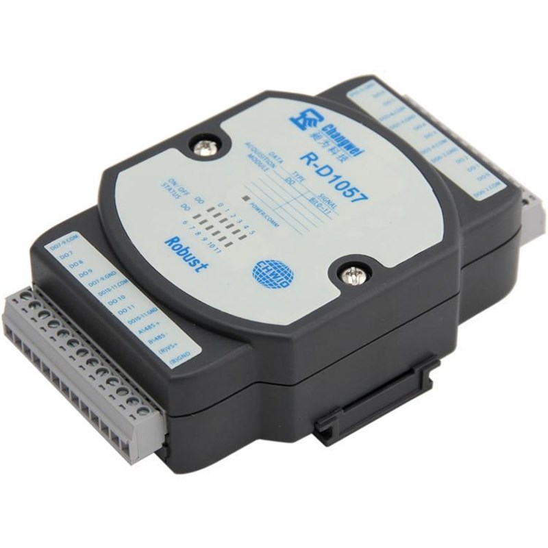 D1057 工业级 通道隔离 串口转数字量 485控制开关量信号输出模块