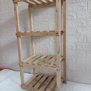 书架落地多层宿舍床头简易书柜卧室收纳架储物厨房实木置物架