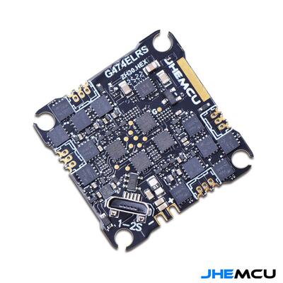 JHEMCU津航G474ELRS 1S 2S穿越机飞控高清天空端搭配ELRS 12A电调