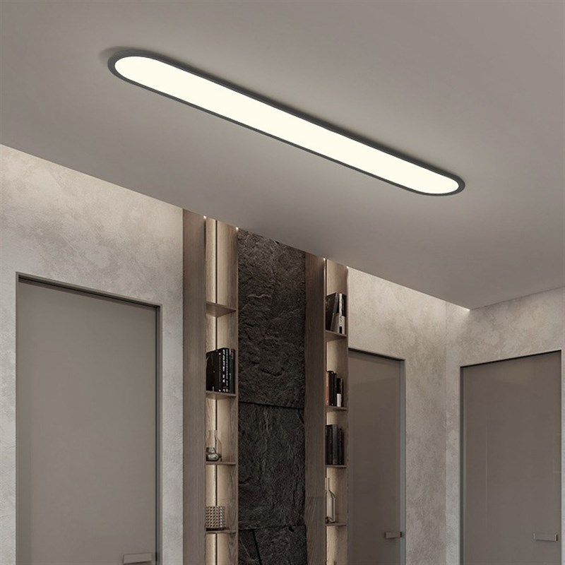 超薄吸顶灯长条走廊过道灯入户阳台灯简约衣帽间卧室极简玄关灯具