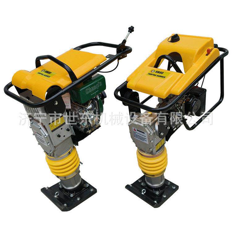 世东沟渠立式夯实机汽油柴油振动冲击夯路基沟槽手扶式平板夯土机