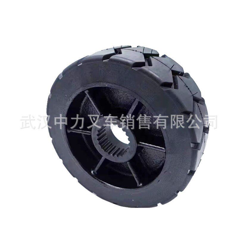 中力电动搬运车悍金刚驱动轮 EPT20-15/20ET2H行走黑色橡胶防滑轮