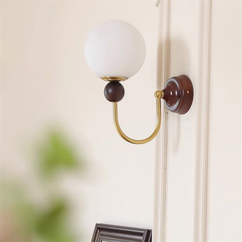 法式中古风壁灯卧室床头灯高级感客厅背景墙美式实木复古装饰氛围,家装灯饰光源,壁灯,淘宝优惠券,粉丝福利购,淘宝优惠卷