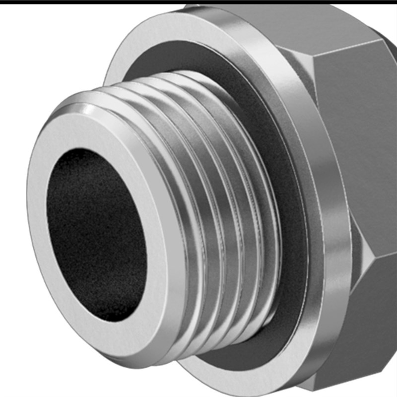 BSPP Male  BSPT Male耐极压316不锈钢六角外丝直通 118P161